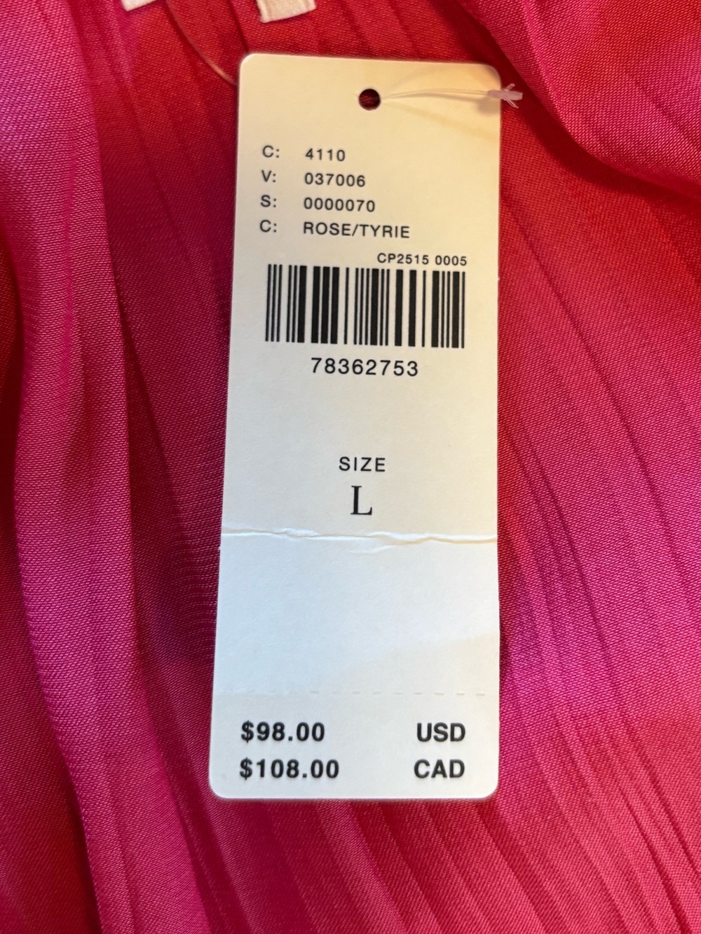 NWT By Anthropologie Split-Neck Babydoll Blouse sz L - Picture 5 of 9